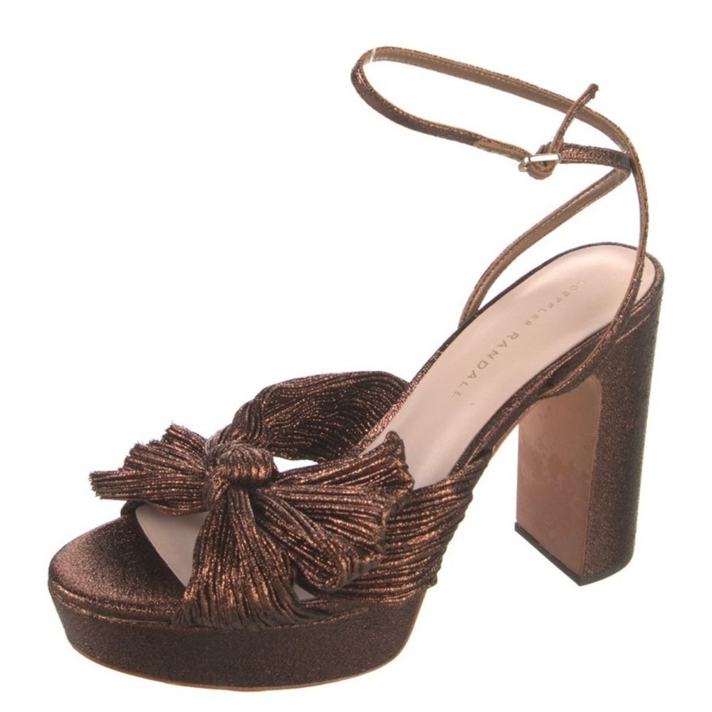 Loeffler Randall Glitter Platform Sandals